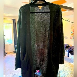 H&M NWOT Forest Green Mid Length Cardigan